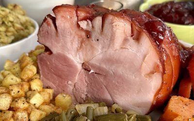 Maple Cranberry Glazed Mini Ham